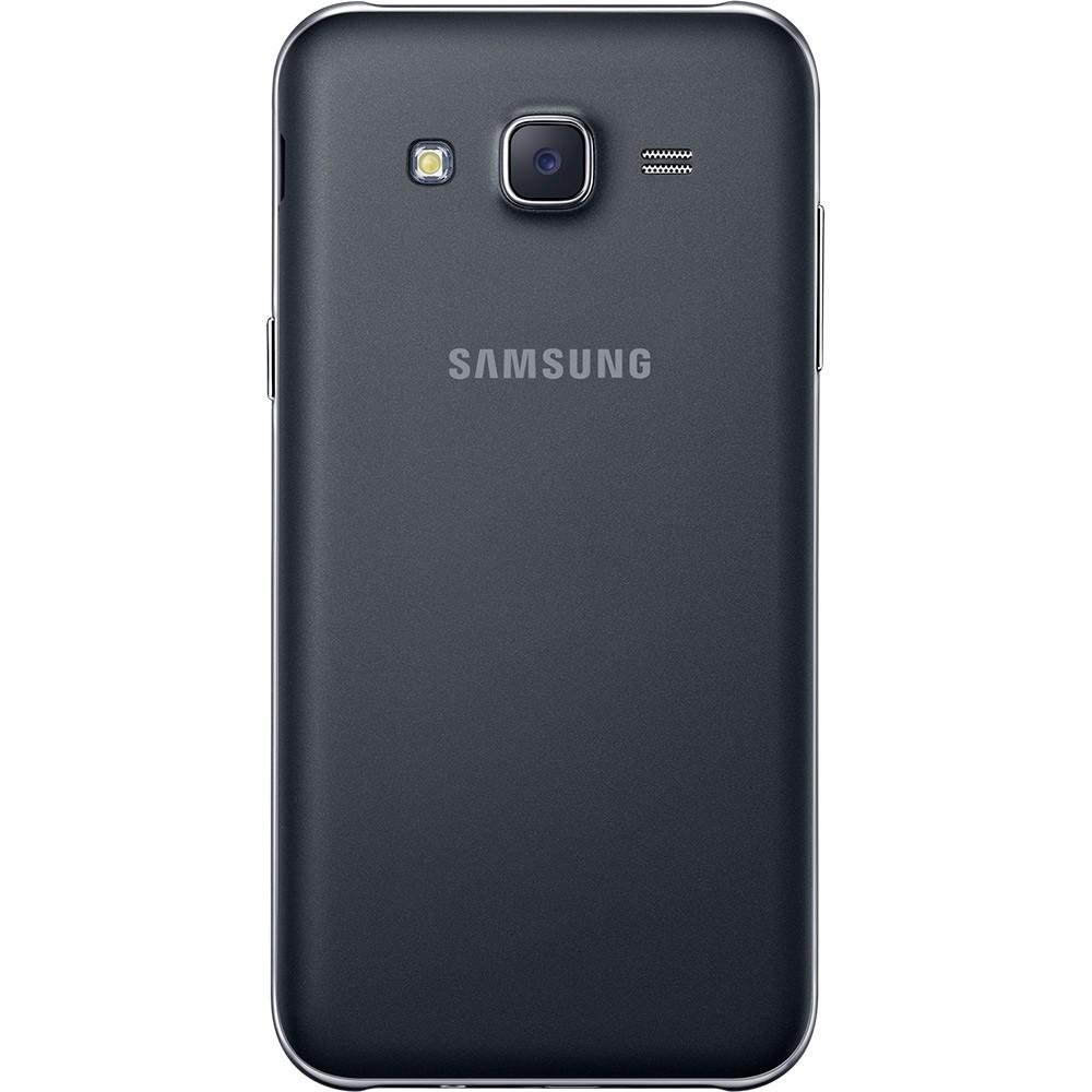 Smartphone Samsung Galaxy J5 Duos SM-J500M/DS, Quad Core 1.2Ghz, Android 5.1, Tela 5, 16GB, 13MP, 4G, Dual Chip, Desbl - Preto