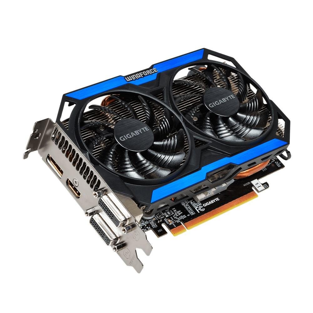 Placa de Vídeo VGA GigaByte GeForce GTX 960 4GB DDR5 128-bits OC Guru II WINDFORCE 3D Ready PCI-E 3.0 GV-N960OC-4GD