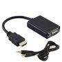 Cabo Adaptador HDMI Macho para VGA Fêmea + P2 MD9 - 7108