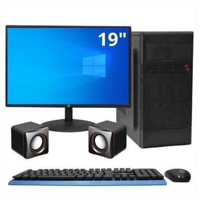 Computador Completo Intel® I3-550, 8gb, SSD 240gb - Kit Teclado E Mouse, Caixa De Som, Monitor 19 - Windows 10
