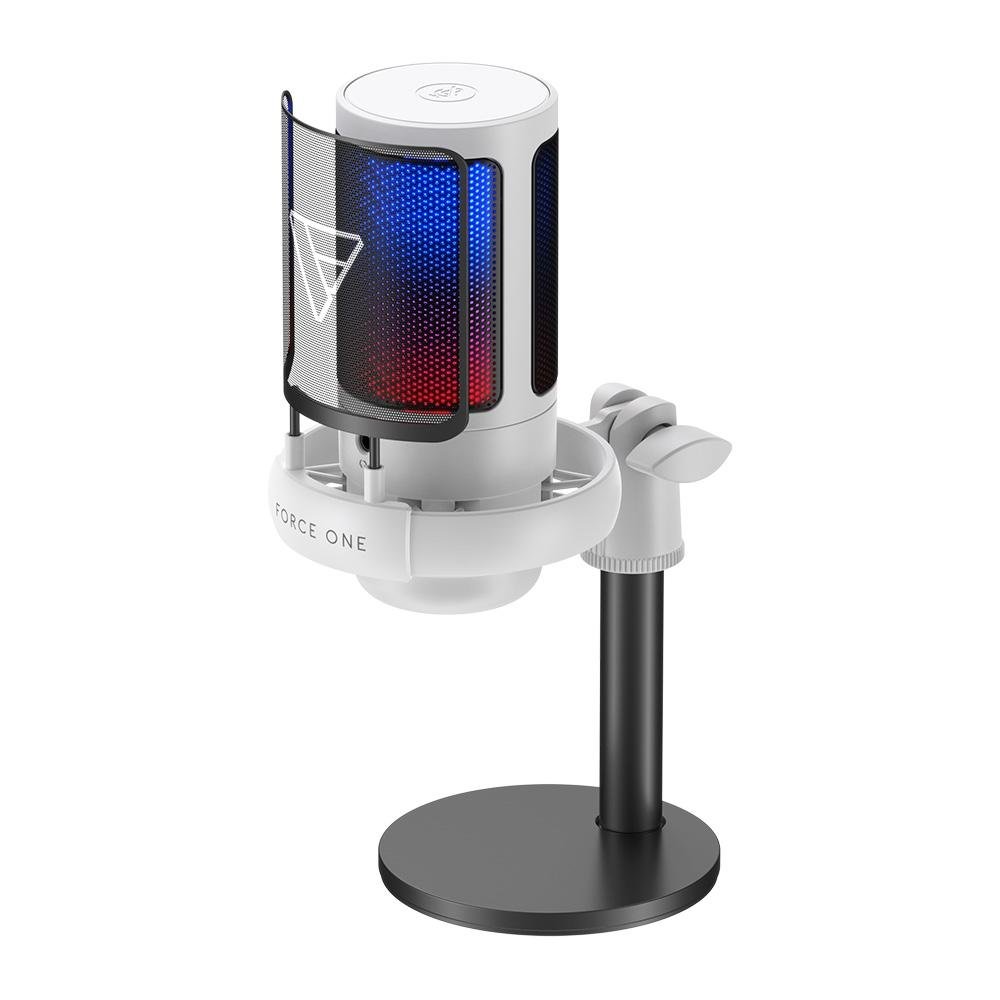Microfone Force One Hero Branco