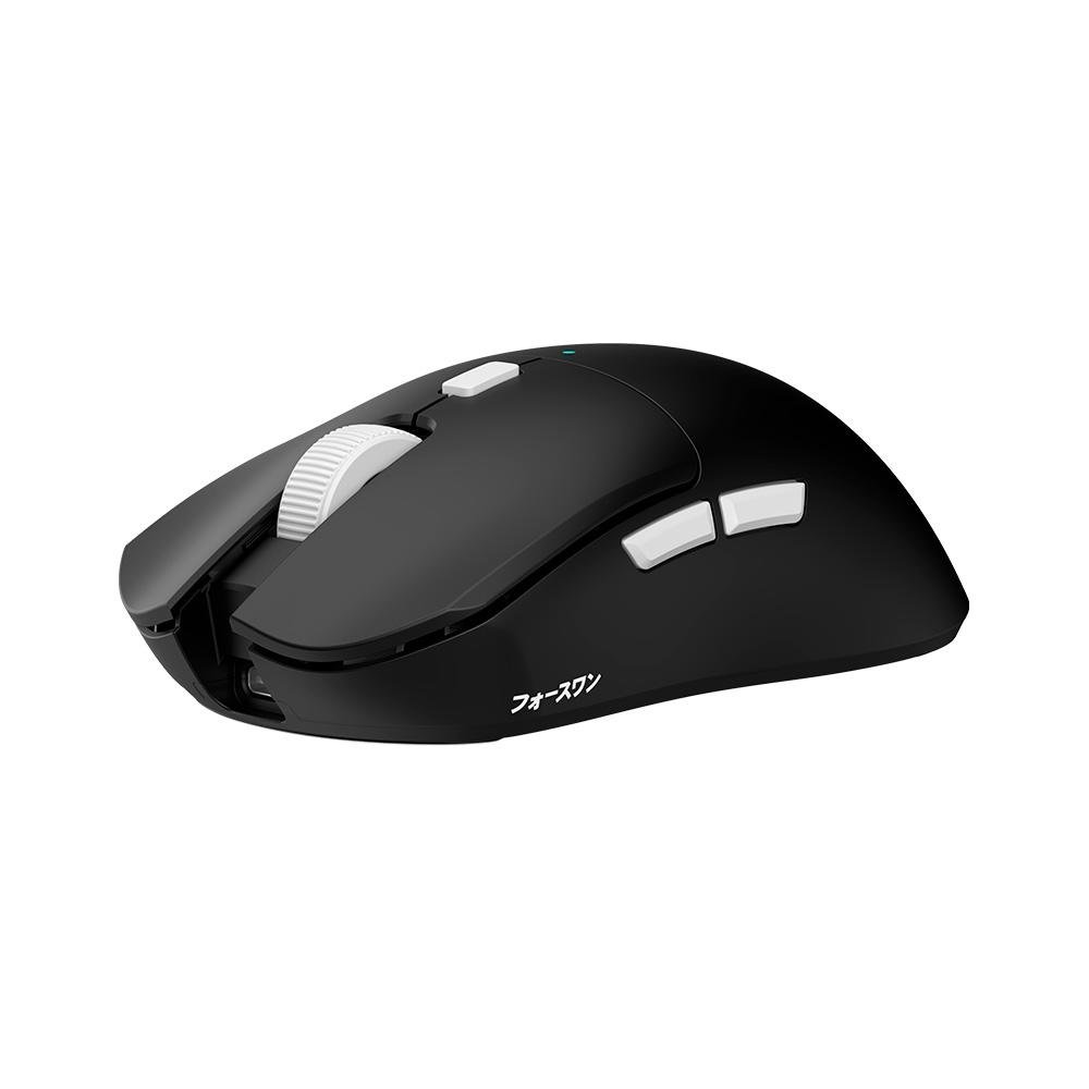 Mouse Gamer Force One Hoku Pro-bl, 26.000 DPI, 4 Switchs Alternáveis, Dual Mode Wireless ou Wired USB-C, Recarregável, Preto - FR.MO.HK.01