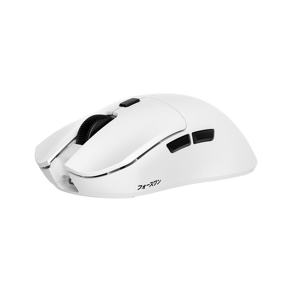 Imagem 2 de 4 do produto Mouse Gamer Force One Hoku Pro-wh, 26.000 DPI, 4 Switchs Alternáveis, Dual Mode Wireless ou Wired USB-C, Recarregável, Branco - FR.MO.HK.02