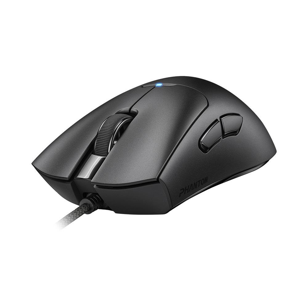 Mouse Gamer Force One Phantom Black, 26.000 DPI, Com 6 Botões, Switches ( Balão.info) Azul, Sensor Paw 3395, Preto - FR.MO.PH.02 - foto 2