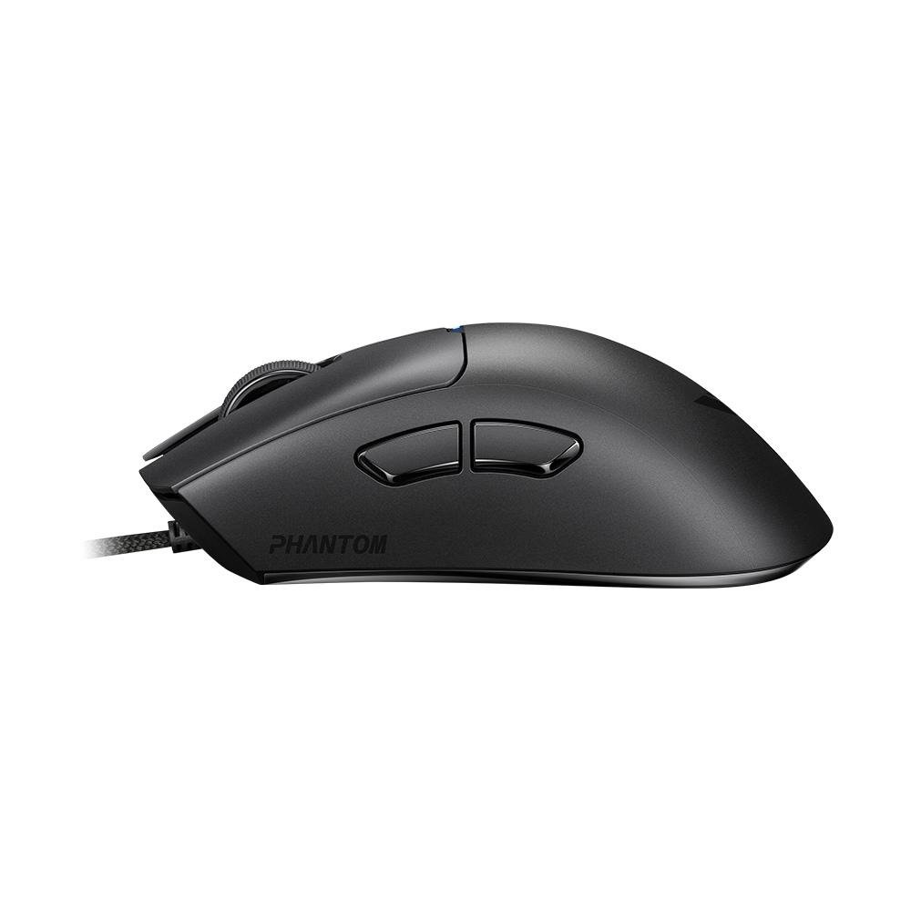 Mouse Gamer Force One Phantom Black, 26.000 DPI, Com 6 Botões, Switches ( Balão.info) Azul, Sensor Paw 3395, Preto - FR.MO.PH.02 - foto 3