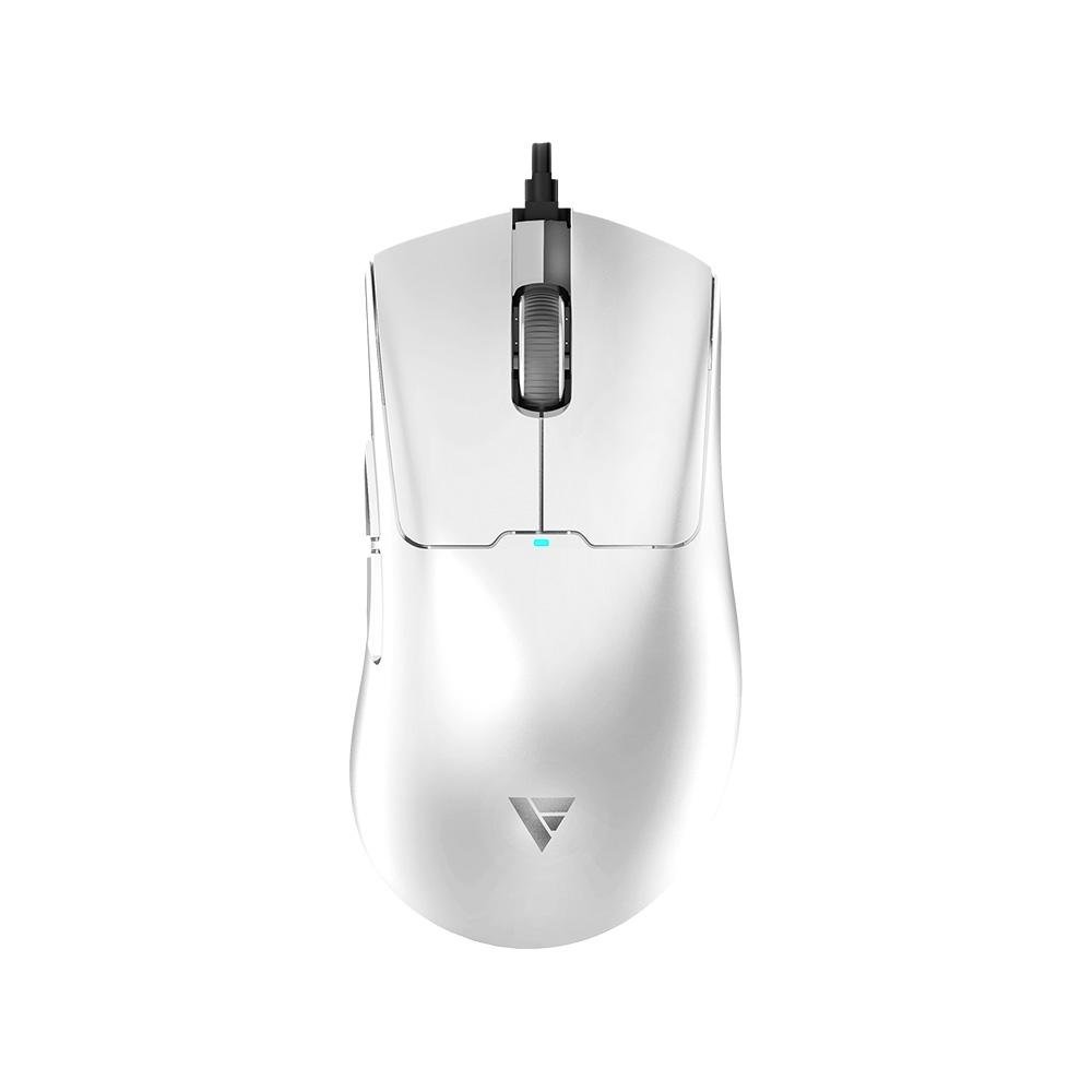 Mouse Gamer Force One Phantom White, 26.000 DPI, Com 6 Botões, Switches Huano Azul, Sensor Paw 3395, Branco - FR.MO.PH.01 Mouse Gamer Force One Phantom White, 26.000 DPI, Com 6 Botões, Switches Huano Azul, Sensor Paw 3395, Branco - FR.MO.PH.01