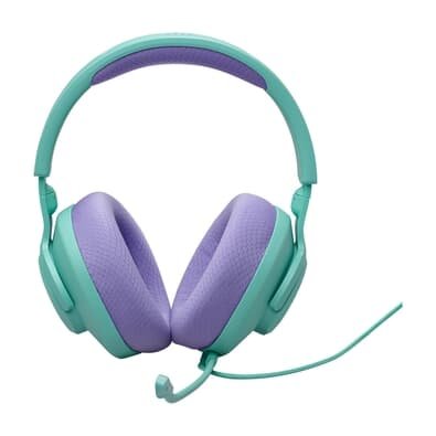 Headset Gamer JBL Quantum 100M2, Microfone Removível, Leve e Confortável, Ciano - 28913836