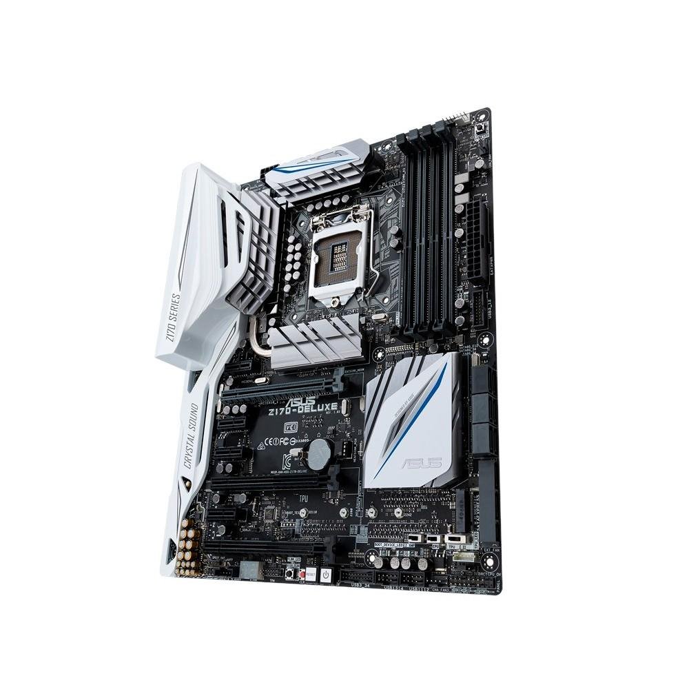 Imagem 3 de 8 do produto Placa-Mãe ASUS p/ Intel LGA 1151 ATX Z170-DELUXE, 4xDDR4, DP/HDMI, Wi-Fi AC, USB 3.1 Tipo A e C, Hyper M.2 x4, NVMe, SLI/CFX