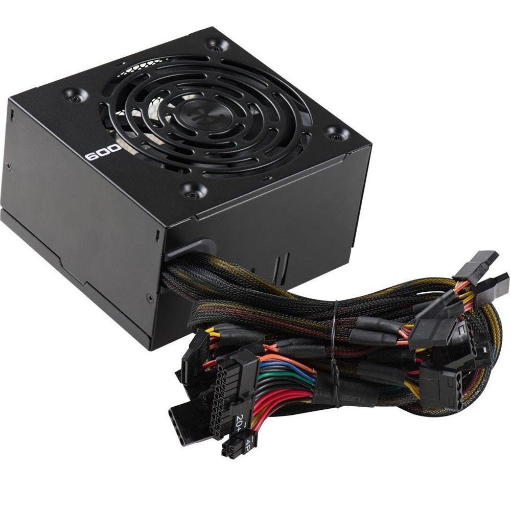 Imagem 2 de 2 do produto (CADASTRO DUPLICADO 79112) Fonte EVGA 600W 80 Plus White 100-W1-0600-K1