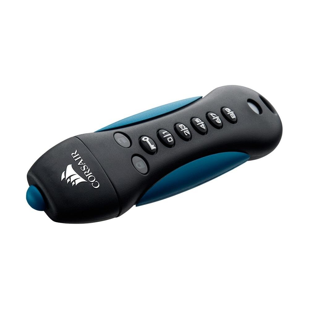 Pen Drive 256GB ( Balão.info) Padlock 3, USB 3.0, com Criptografia, Resistente à Água e Choque, Azul e Preto - CMFPLA3B-256GB - foto 2