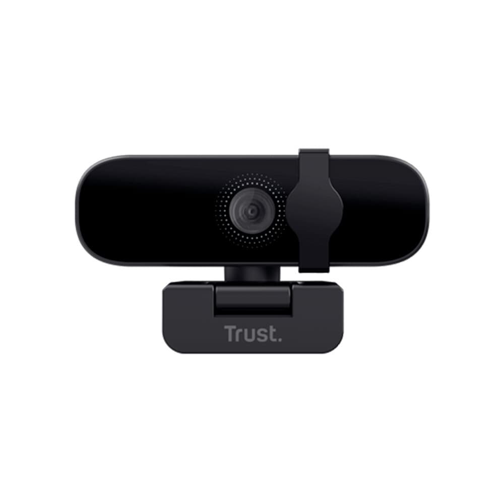 Imagem 2 de 4 do produto Webcam Trust Tanor Full HD 1080p, Microfone Integrado, Proteção de Privacidade, USB, Preto - 25548