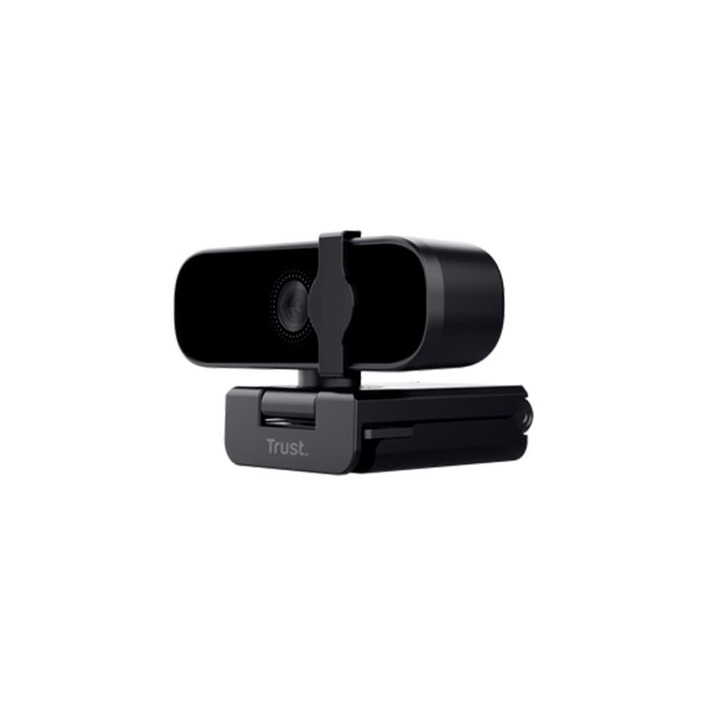 Imagem 3 de 4 do produto Webcam Trust Tanor Full HD 1080p, Microfone Integrado, Proteção de Privacidade, USB, Preto - 25548