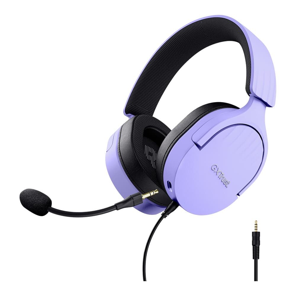 Headset Gamer GXTrust 489P Fayzo, Multiplataforma P3, PC e Consoles, Roxo - ( Balão.info - foto 2