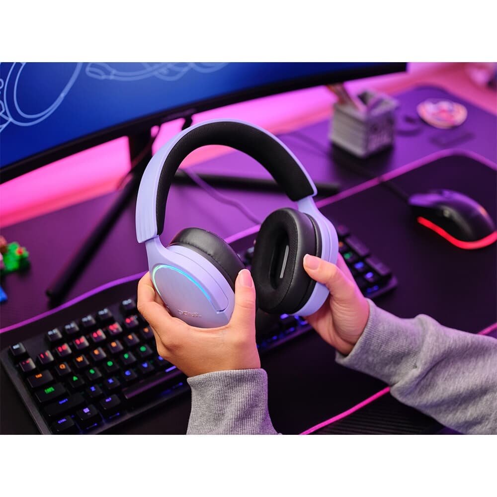Headset Gamer GXTrust 490P Fayzo 7.1 Surround, RGB, Setup Lilás, Lilás - ( Balão.info - foto 9