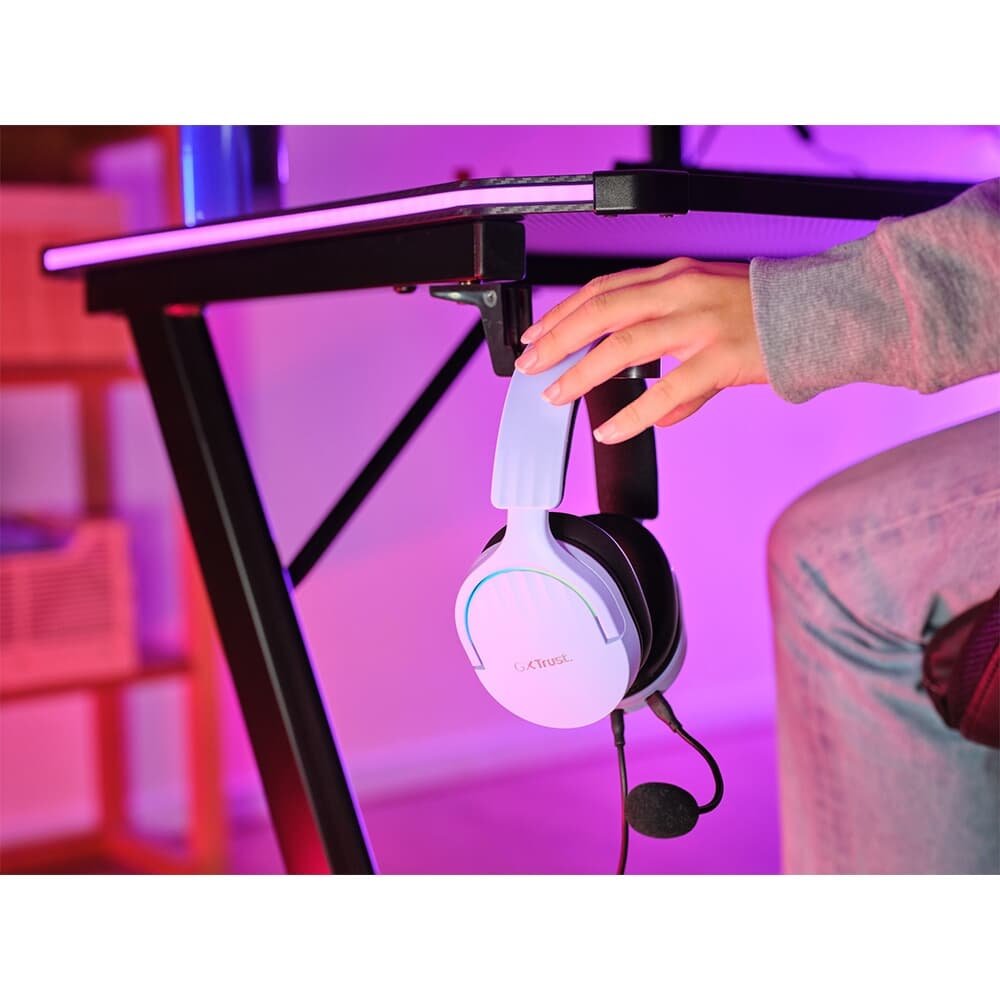 Headset Gamer GXTrust 490P Fayzo 7.1 Surround, RGB, Setup Lilás, Lilás - ( Balão.info - foto 11