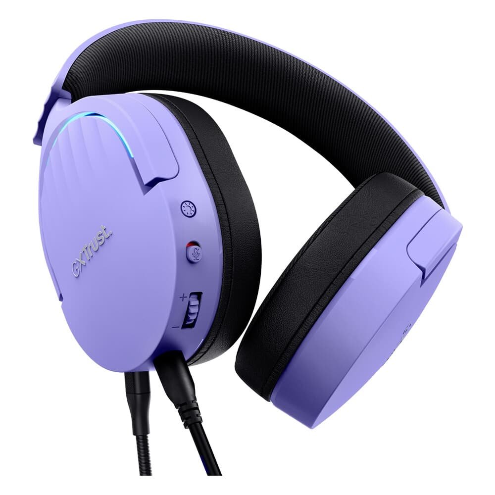 Headset Gamer GXTrust 490P Fayzo 7.1 Surround, RGB, Setup Lilás, Lilás - ( Balão.info - foto 7
