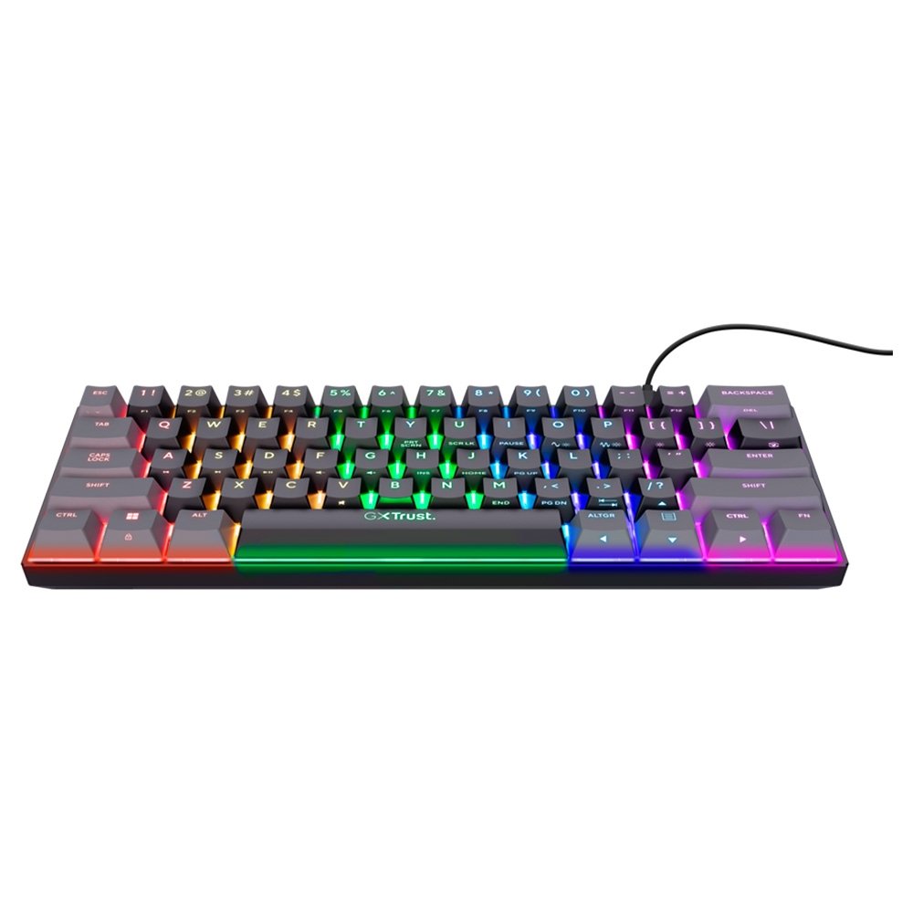 Teclado Mecânico Gamer GXTrust Gaming 867 Acira Mini, RGB, 60%, USB-A e USB-C, Preto - 24882 - view 2