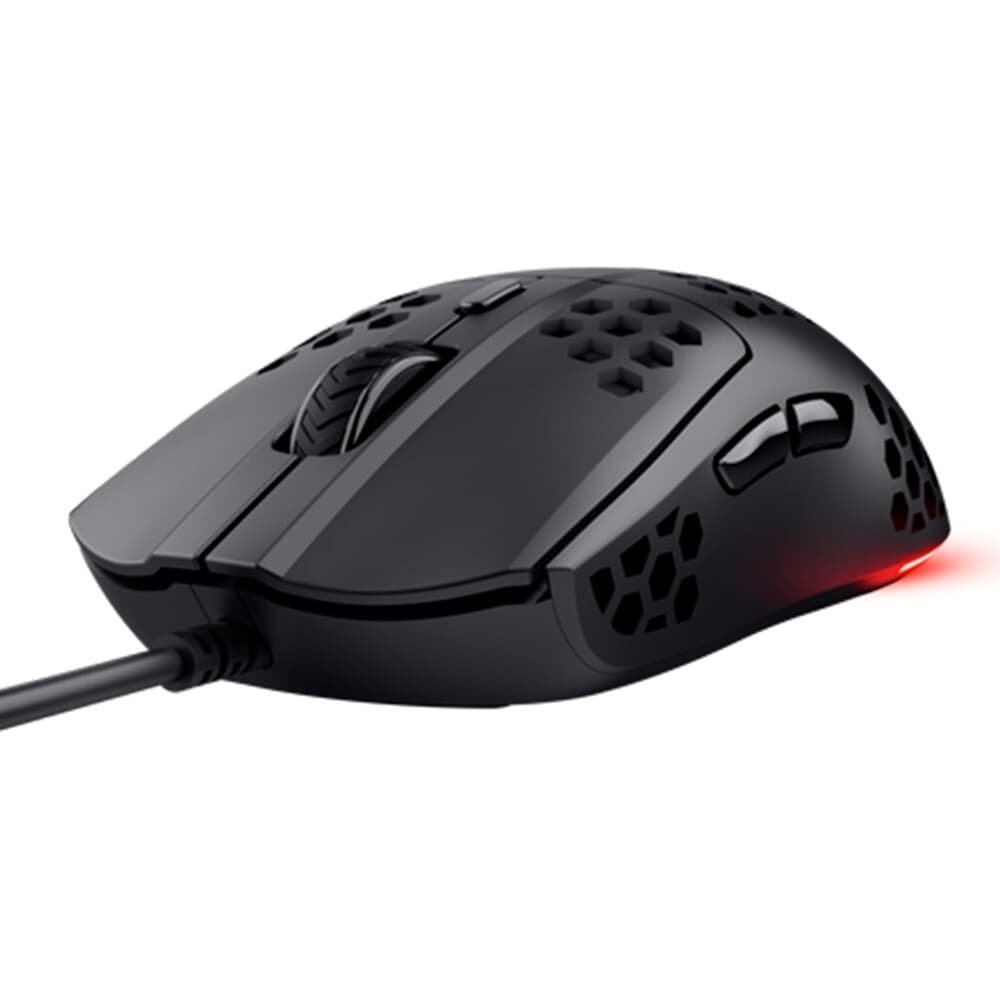 Imagem 3 de 4 do produto Mouse Gamer GXTrust 928 Helox Ultraleve, RGB, 6 Botões, 6400 DPI, USB, Preto - 25306