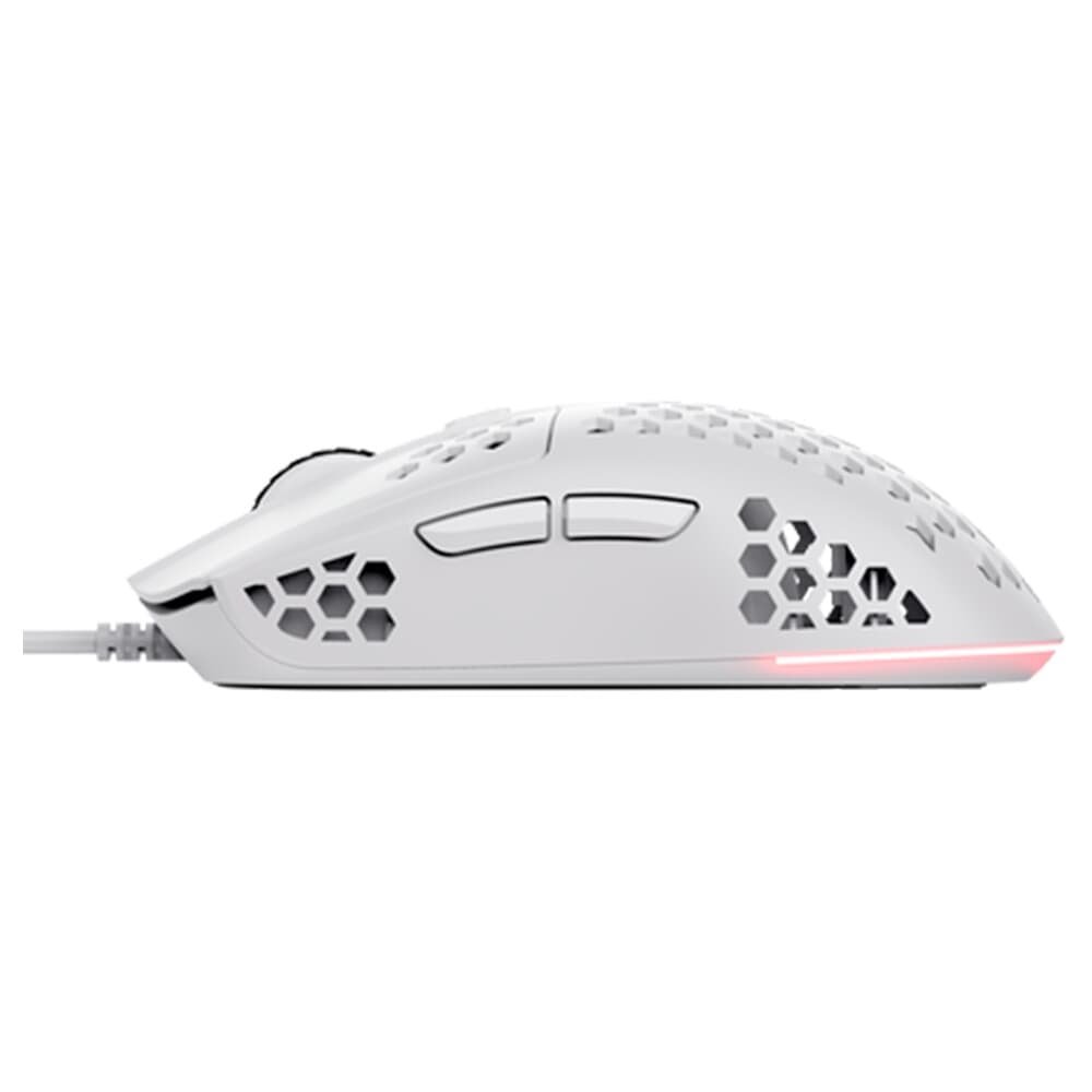 Imagem 4 de 4 do produto Mouse Gamer GXTrust 928W Helox Ultraleve, RGB, 6 Botões, 6400 DPI, USB, Branco - 25389