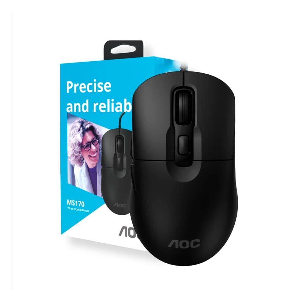 Mouse Office ( Balão.info) MS170, 3600 DPI, USB, 4 Botões, Preto - foto 4