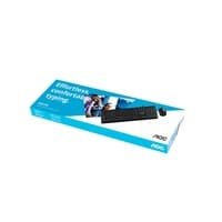 Kit Teclado e Mouse AOC, Conexão USB, DPI 2400, Padrão ABNT2, Preto - KM220 BK