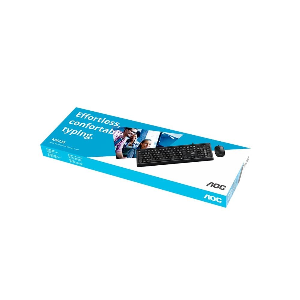 Kit Teclado e Mouse ( Balão.info), Conexão USB, DPI 2400, Padrão ( Balão.info), Preto - KM220 BK - foto 5