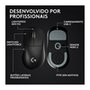 Mouse Gamer Sem Fio Logitech G Pro X Superlight 2 DEX, Lightspeed, 44.000 DPI, Design Assimétrico para Destros, Preto- 910-007356