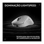 Mouse Gamer Sem Fio Logitech G Pro X Superlight 2 DEX, Lightspeed, 44.000 DPI, Design Assimétrico para Destros, Branco -910-007364