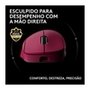 Mouse Gamer Sem Fio Logitech G Pro X Superlight 2 DEX, Lightspeed, 44.000 DPI, Design Assimétrico para Destros, Rosa Magenta- 910-007372