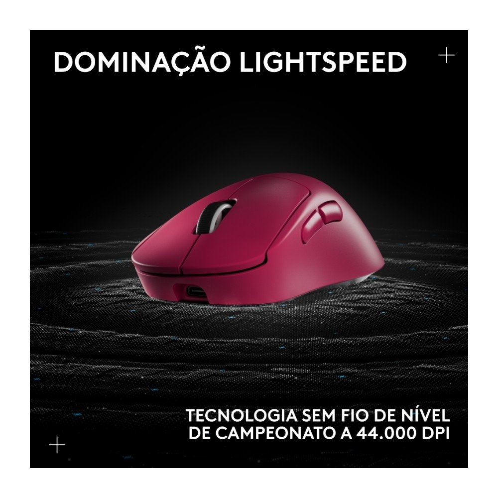 Mouse Gamer Sem Fio ( Balão.info) 2 DEX, ( Balão.info), 44.000 DPI, Design Assimétrico para Destros, Rosa Magenta- 910-( Balão.info - foto 5