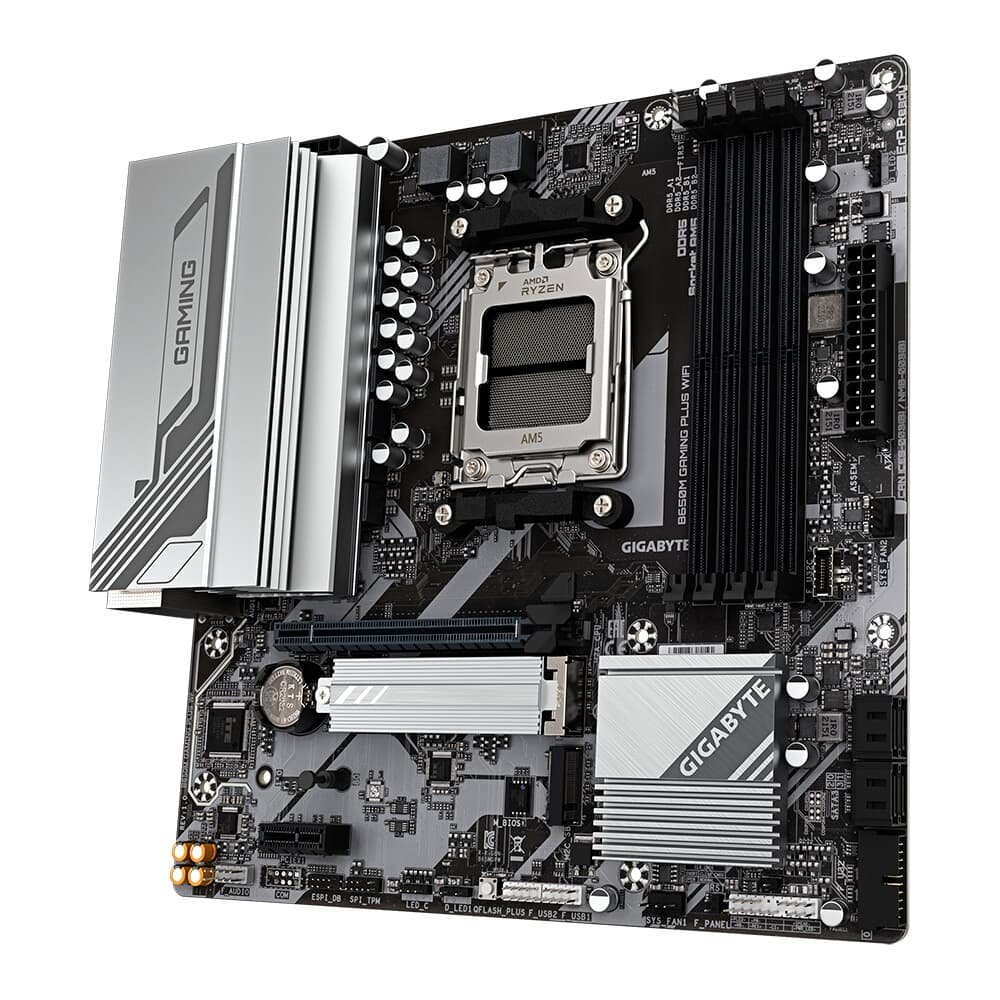 Placa Mãe Gigabyte B650M GAMING PLUS WIFI, AMD AM5, mATX, DDR5, LED RGB, WIFI, Bluetooth, Preto - 9MB65MGPW-00-10 - view 4