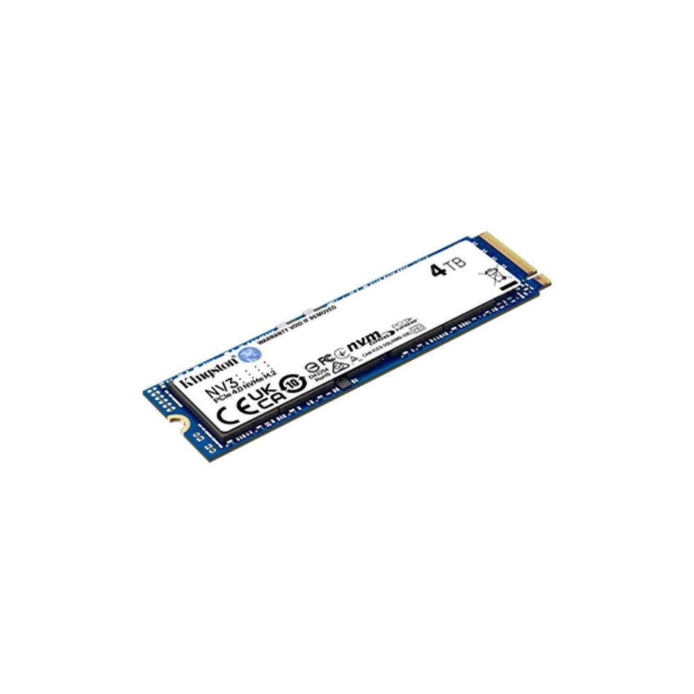 SSD Kingston NV3, 4TB, M.2 2280, PCIe 4.0 x4, NVMe, Leitura 6000 MB/s, Gravação 5000 MB/s, Azul - SNV3S/4000G - view 3