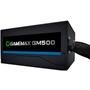 Fonte Gamemax, 500W, 80 Plus Bronze, PFC Ativo, Com Cabo, Preto - GMX GM500