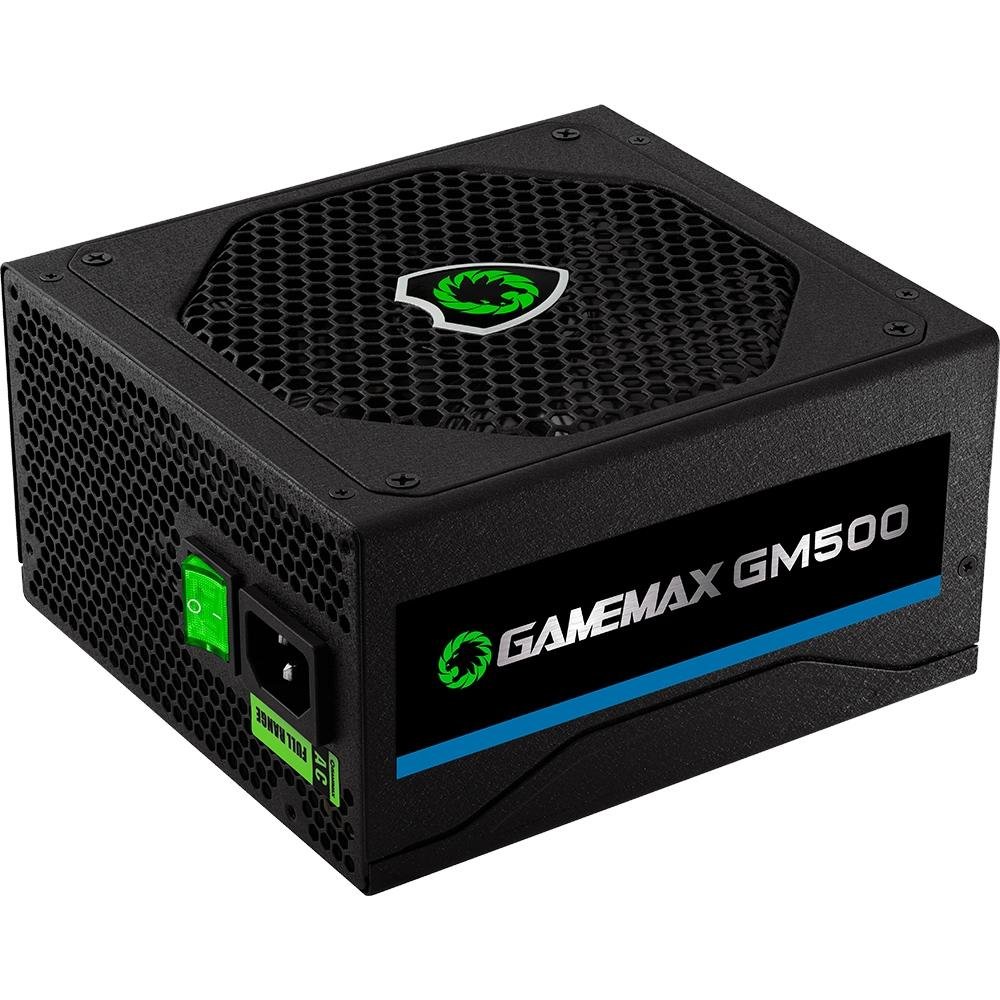 Imagem 9 de 12 do produto Fonte Gamemax, 500W, 80 Plus Bronze, PFC Ativo, Com Cabo, Preto - GMX GM500
