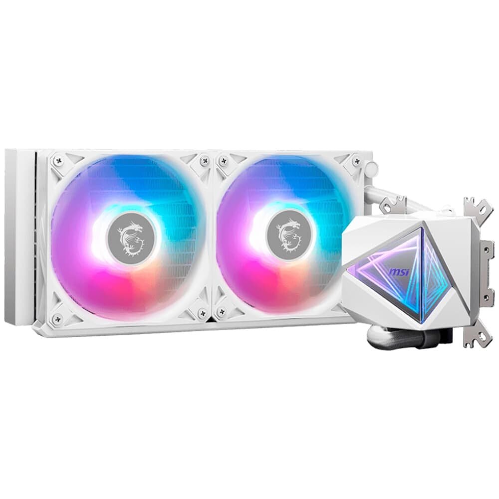 Water Cooler MSI MAG Coreliquid I240, ARGB, 240mm, Intel e AMD, Branco - MAG CORELIQUID I240 WHITE 4
