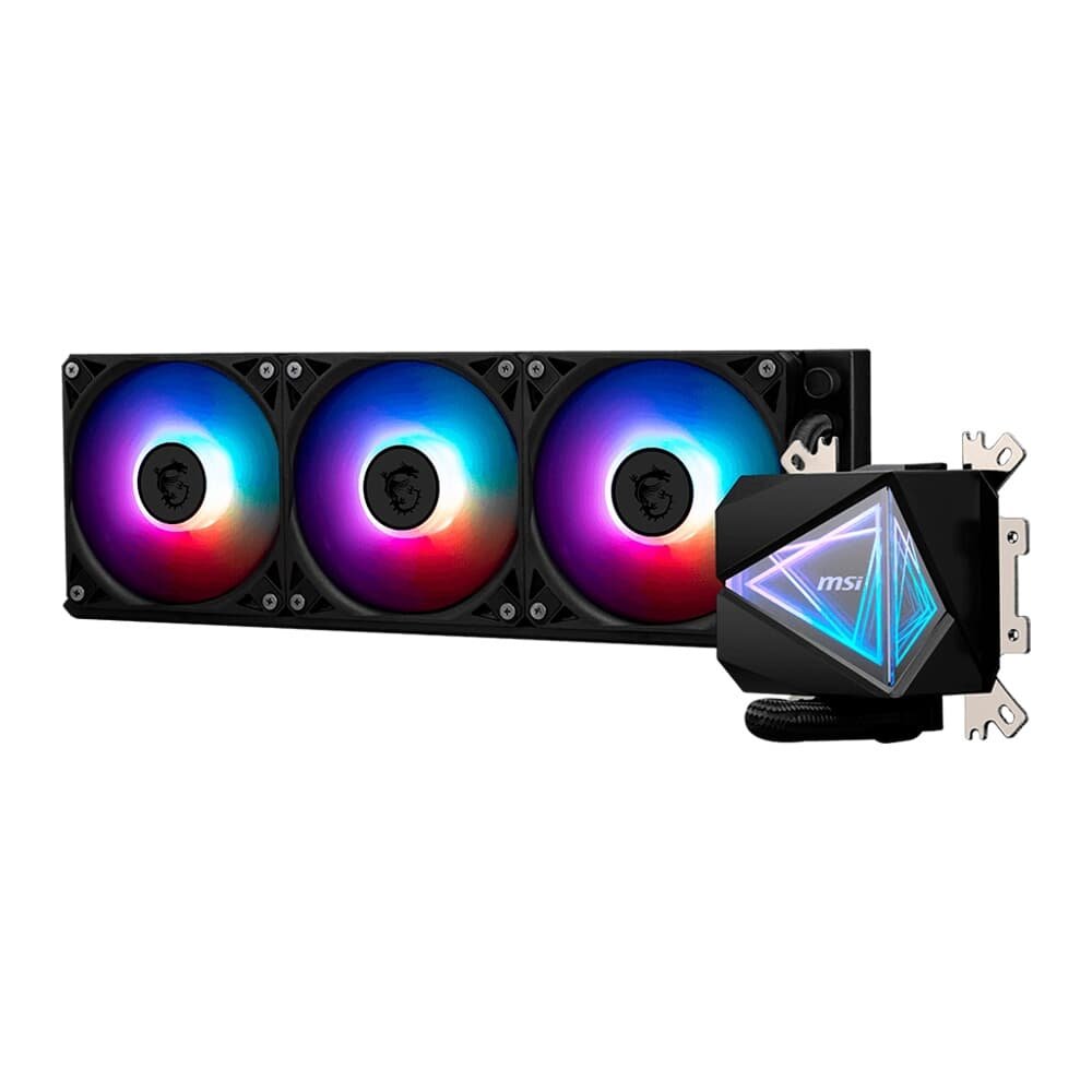 Water Cooler MSI MAG Coreliquid I360, ARGB, 360mm, Intel e AMD, Preto - MAG CORELIQUID I360 Water Cooler MSI MAG Coreliquid I360, ARGB, 360mm, Intel e AMD, Preto - MAG CORELIQUID I360