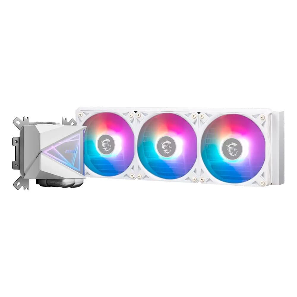 Imagem 3 de 3 do produto Water Cooler MSI MAG Coreliquid I360, ARGB, 360mm, Intel e AMD, Branco - MAG CORELIQUID I360 WHITE