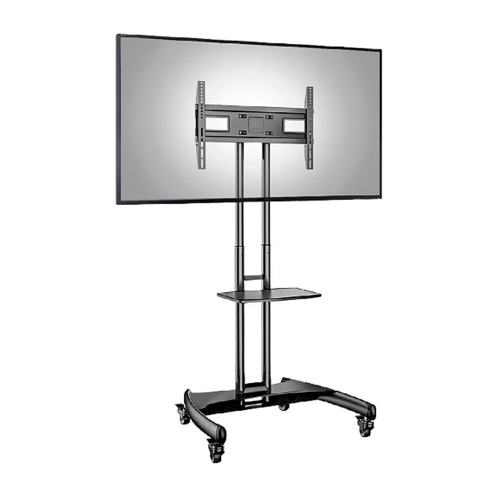 Imagem 3 de 5 do produto Suporte Pedestal Móvel para TV, 32" a 75", Altura Ajustável Manual, Alumínio, Preto - NB-AVA1500-60-1P