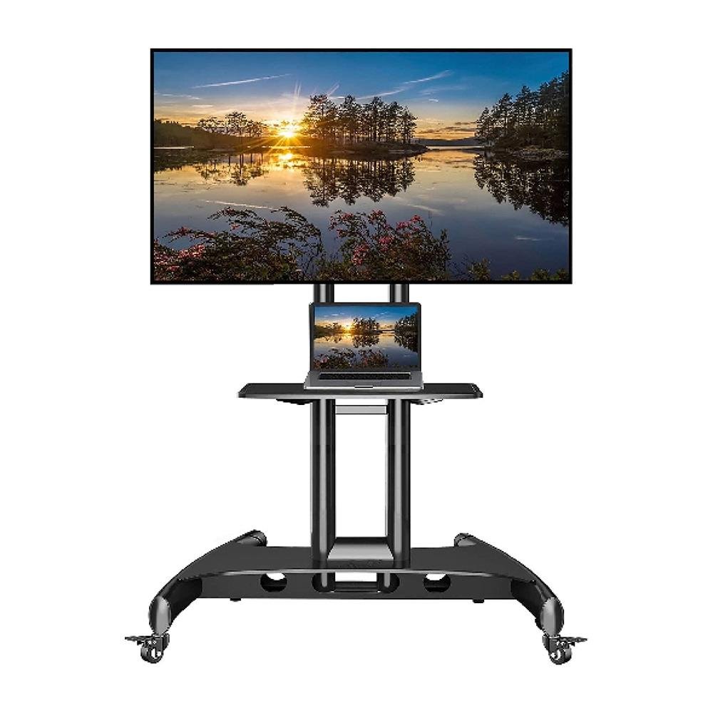 Imagem 4 de 5 do produto Suporte Pedestal Móvel para TV, 32" a 75", Altura Ajustável Manual, Alumínio, Preto - NB-AVA1500-60-1P