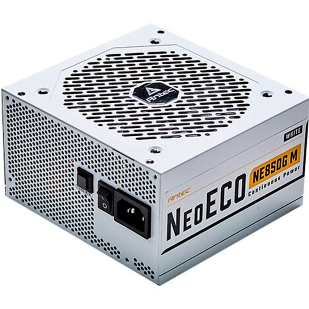 Fonte Antec Neoeco Ne850g M White, 850w, 80 Plus, Gold, Branco - NE850G M WHITE Fonte Antec Neoeco Ne850g M White, 850w, 80 Plus, Gold, Branco - NE850G M WHITE