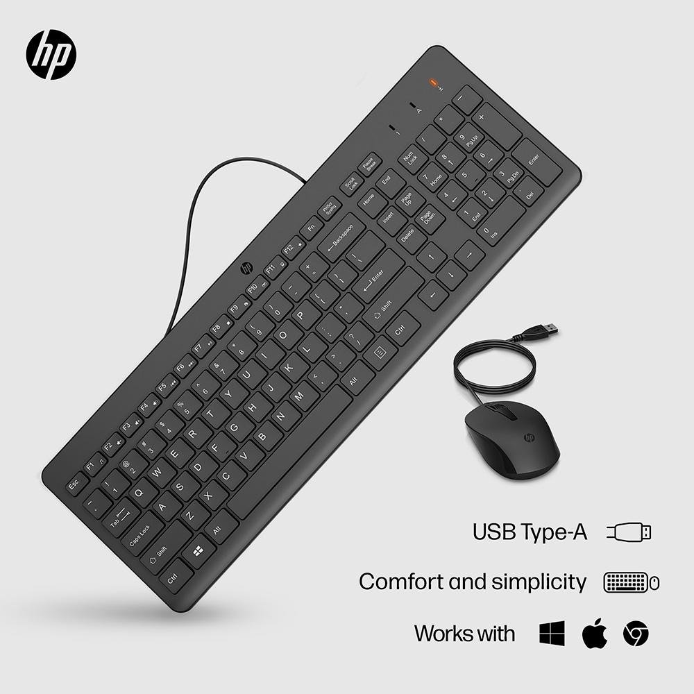 Kit Teclado e Mouse ( Balão.info) 150, USB-A, Layout BR, Preto - 240J7AA#AC4 - foto 8