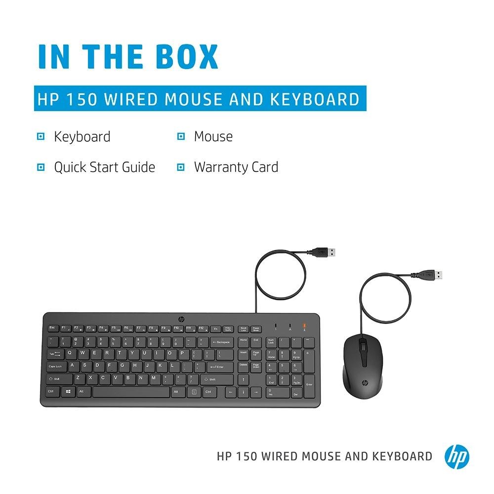 Kit Teclado e Mouse ( Balão.info) 150, USB-A, Layout BR, Preto - 240J7AA#AC4 - foto 2