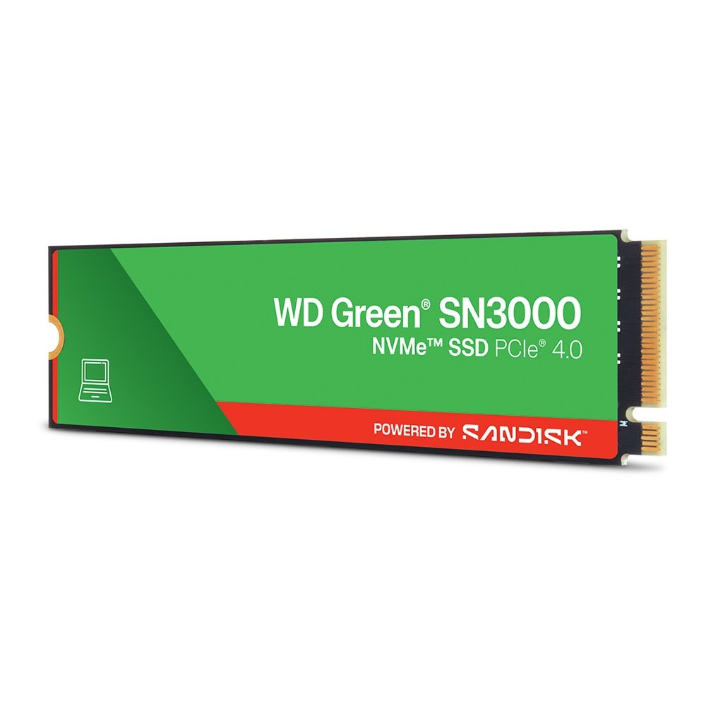 SSD Sandisk SN3000, 500 GB, M.2 2280, PCIe, NVMe, Leitura 5000 MB/s, Gravação 4100 MB/s - WDS500G4G0E - view 2