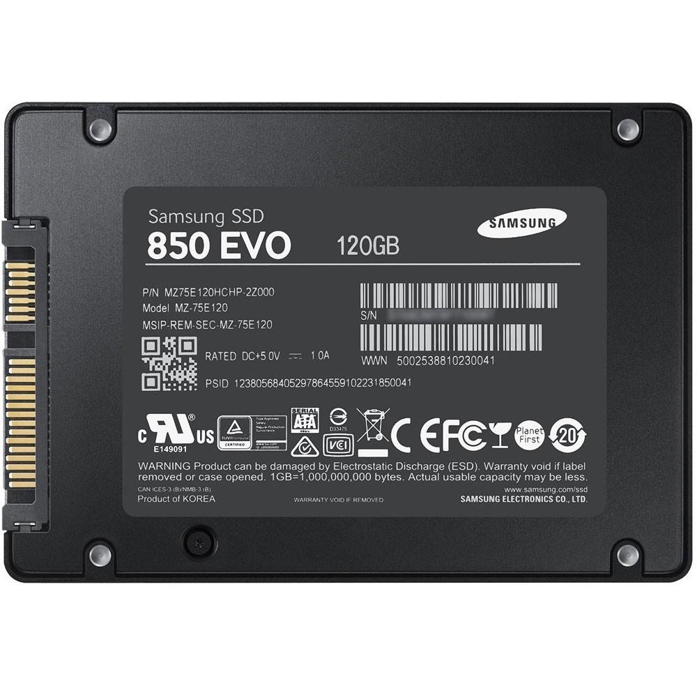 Imagem 4 de 5 do produto SSD Samsung 850 EVO 2.5´ 120GB SATA III - MZ-75E120B/AM