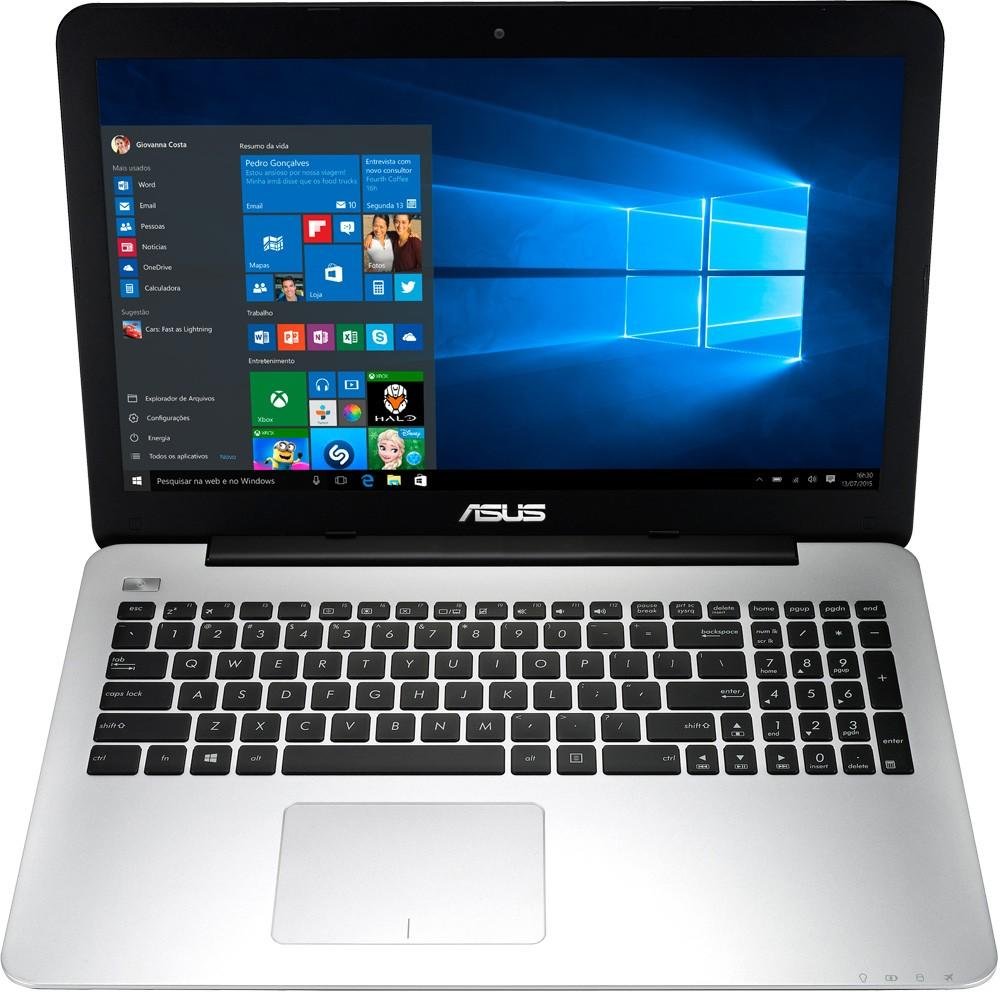 Notebook ASUS com Intel Core i7 5200U, 6GB, 1TB, Windows 10, Tela 15.6´, Preto X555LF-BRA-XX190T