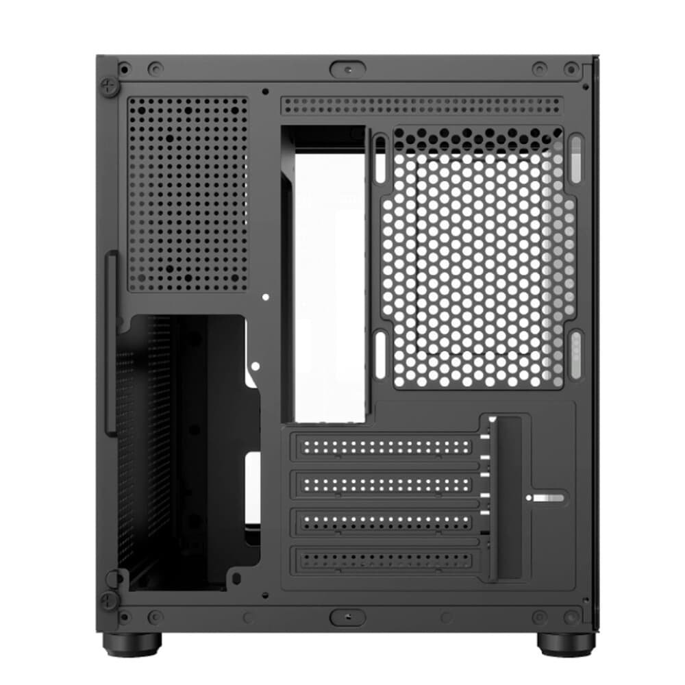 Imagem 4 de 9 do produto Gabinete Gamer HAYOM, Mini Tower, Lateral e Frontal em vidro, 4x FANs, Preto - GB1798