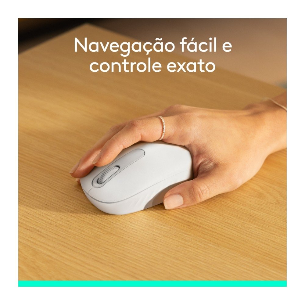 Mouse Sem Fio ( Balão.info) M196, Ambidestro Compacto, Bluetooth, Compatível com PC e Mac, Branco - 910-( Balão.info - foto 6