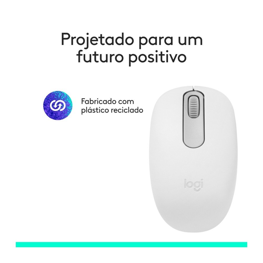 Mouse Sem Fio ( Balão.info) M196, Ambidestro Compacto, Bluetooth, Compatível com PC e Mac, Branco - 910-( Balão.info - foto 11