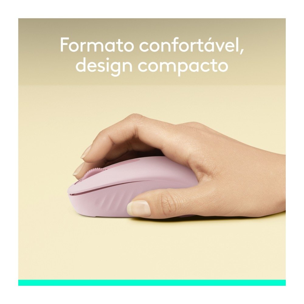 Mouse Sem Fio ( Balão.info) M196, Ambidestro Compacto, Bluetooth, Compatível com PC e Mac, Rosa - 910-( Balão.info - foto 4