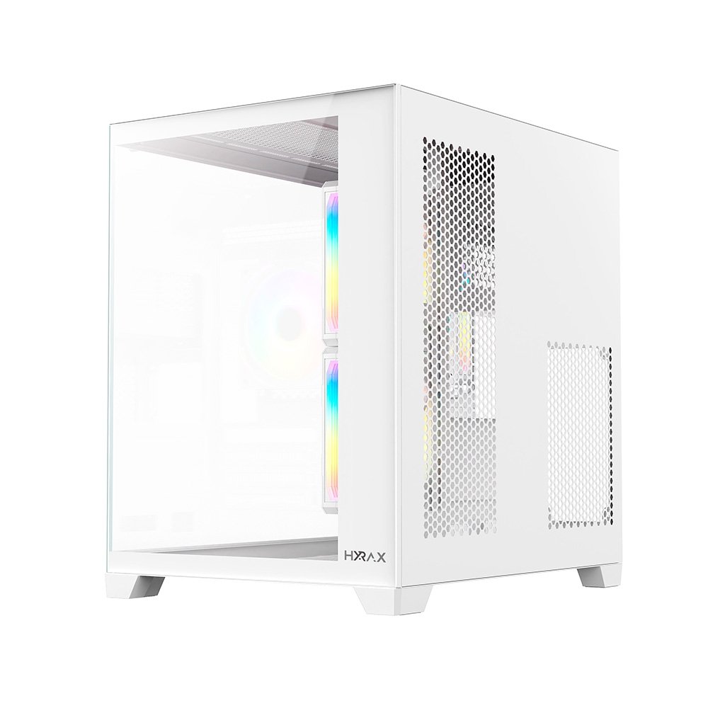 Gabinete Gamer Hyrax HGB705, Mini Tower, Frontal e Lateral em Vidro, Sem FANs, Branco - HGB705W - view 5